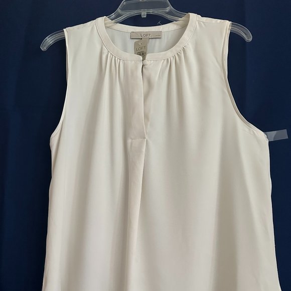 NWT Loft Cream Color Tank Top LOFT - Picture 1 of 5